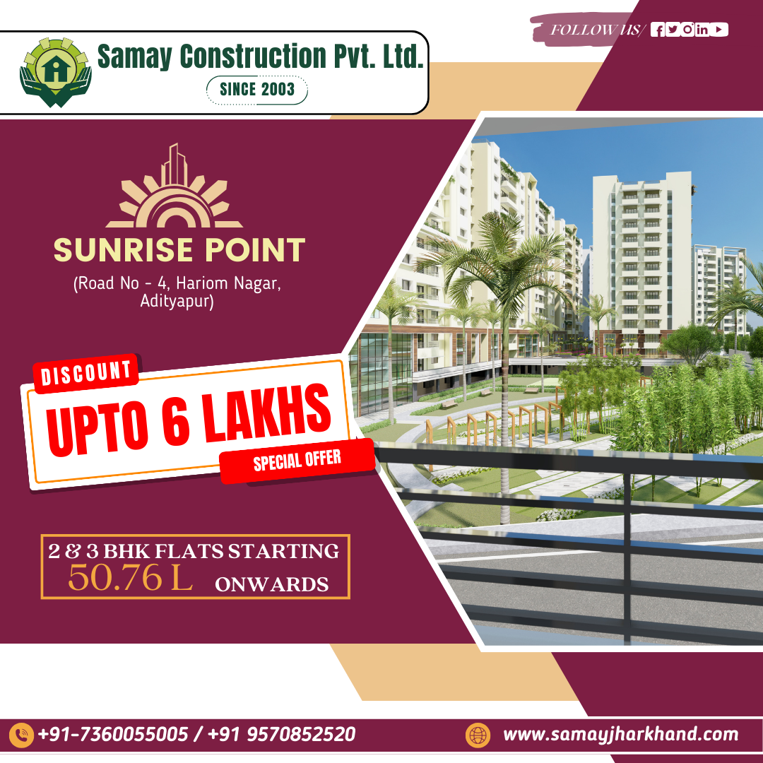 Special Offer- Upto 6 Lakhs Off on Sahara's Sunrise Point